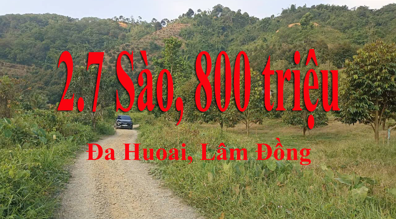 Đa Huoai, Lâm Đồng, 800 triệu, 2.7 sào
